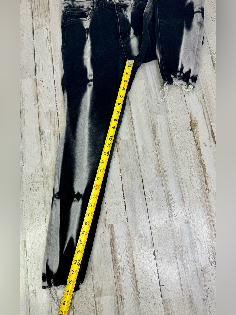 Vervet Black/white Skinny Jeans 29 (28x27) High Rise - Picture 9 of 12